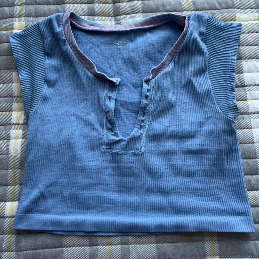 Urban Outfitters Blue Out From Under Go For Gold Top